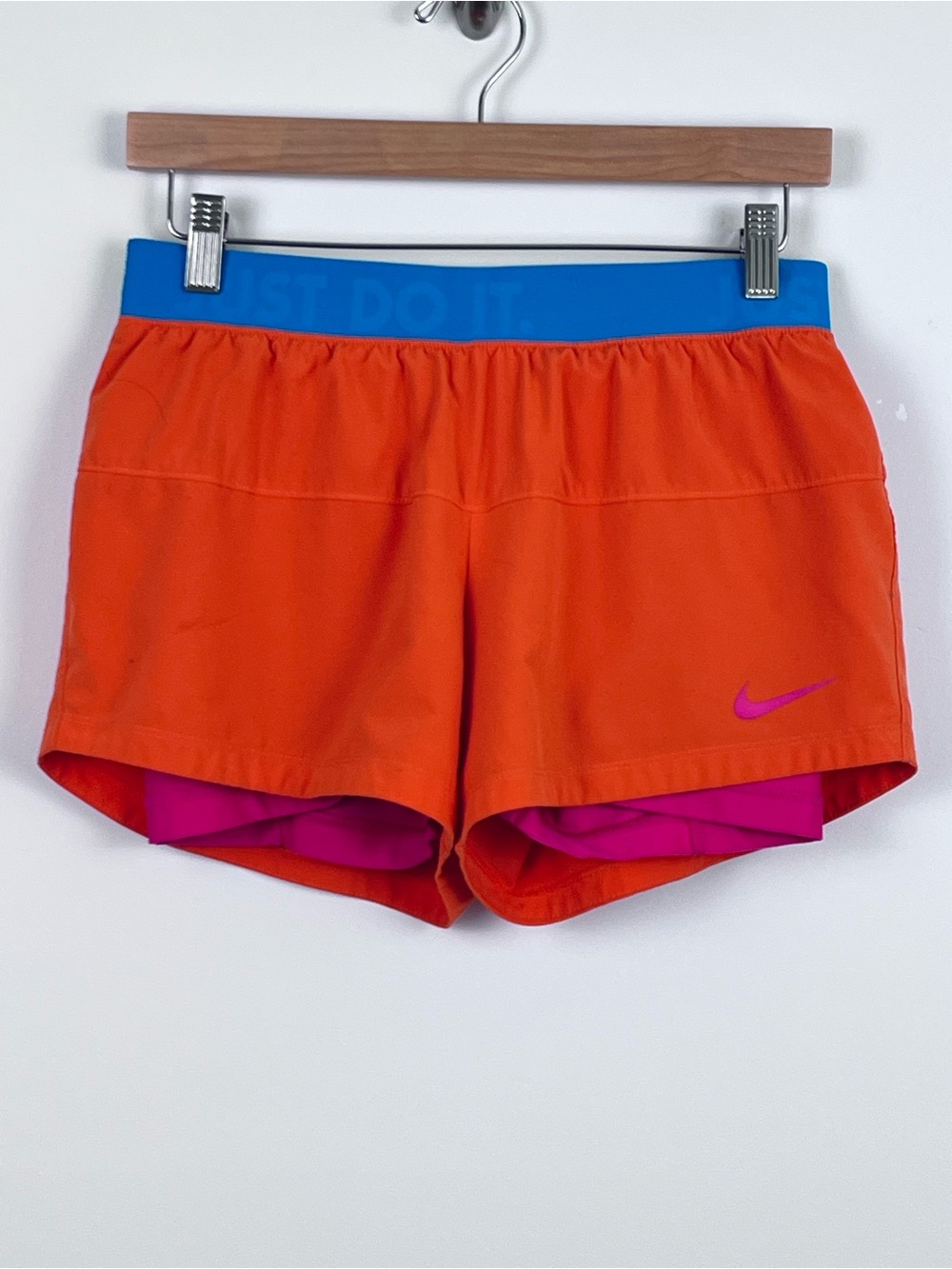 Nike Women's Dri-Fit Elastic Waist Lined Athletic Shorts 613633 Size S; Running